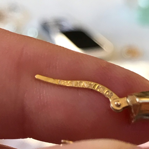 18kt Italian gold hoop earrings - Picture 4 of 7